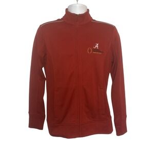 Alabama Crimson Tide Mens Medium Jacket Red CB DryTec Full Zip National Champ